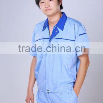 Mens light blue industrial overall safety workwear