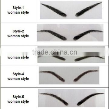 stocks available!! human hair lace base eyebrow,eyebrow extension