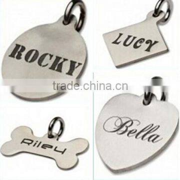 Custom shape bone shaped paw shaped pet id tag