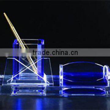 Custom Office Stationery Crystal Glass Pen Holder