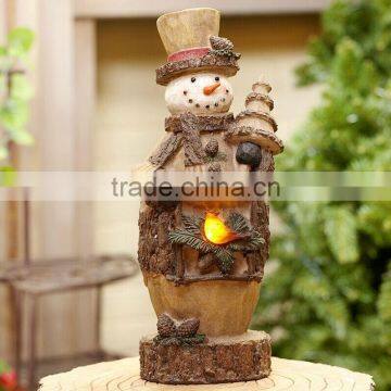 Creative fashion snowman deer decoration with light