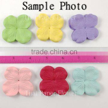 Rianbow Die Cut Mulberry Paper Flower, Wedding Party Card Making , Invitaion , Scrap-booking Crafts Large Hydrangea HYD3/427 photo-2