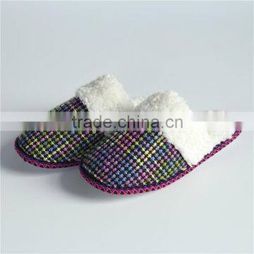 Woman national fabric indoor slipper