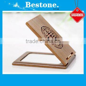 Wooden Folding Pocket Comestic Mirror