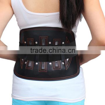 orthopedic lumbar corset sports leather back support belt