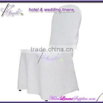 white basic poly chair covers, cheap banquet chair covers for sale