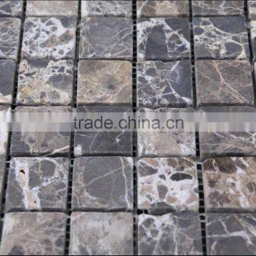 Supply Dark Emperador mosaic for exterior decorative