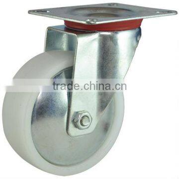 white PP caster,white PP castor,PP industrial caster wheels