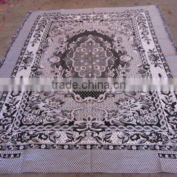 2015 hot sale cotton jacquard thread blanket