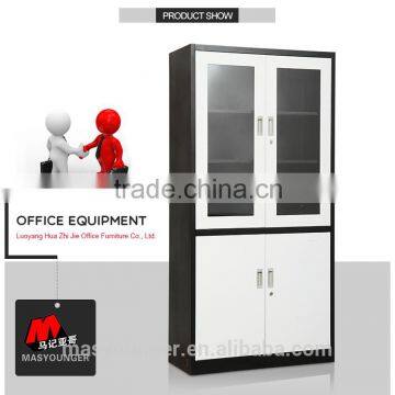 Office Storage Furniture up Glass Down Metal Sliding Door Cupboard photo-6