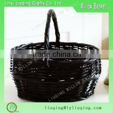 Nice Looking Natural Fruit Basket with 2 Wood Handles for Fruit Place                        
                                                Quality Choice