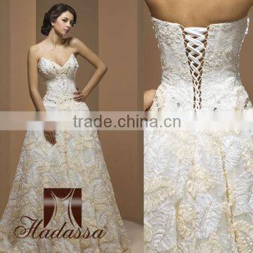 French designe Ball Gown Wedding Dress / Gown Crystal Beading