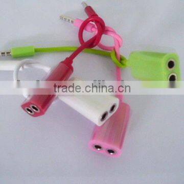 3.5mm Headphone Splitter For Smartphone MP3 MP4 MP5