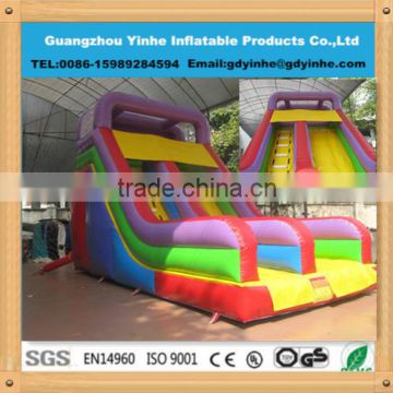 2014 best sale commercial inflatable slide inflatable dry slide