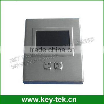 Movable desktop metal touchpad