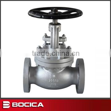 industrial flanged globe valve for hdpe pipe