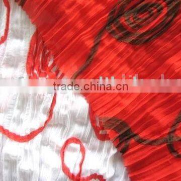 chiffon crepe embroidery 100D cheap chiffon dyeing fabric