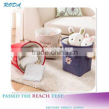 YIWU RODA Cotton embroidery toys receive basket sundry receive laundry basket