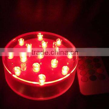 4" Multi-color Remote control LED Vase Base light / LED Remote control centerpiece light