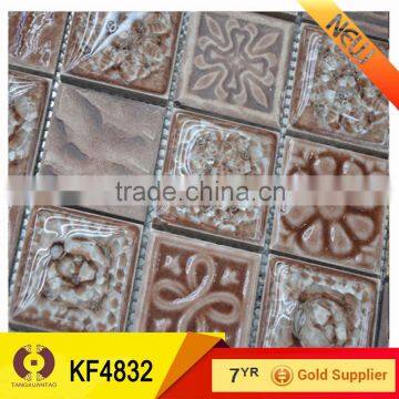 Make In Foshan 3d Flooring Mosaic Tile Wish House Plans Design (KF4832)