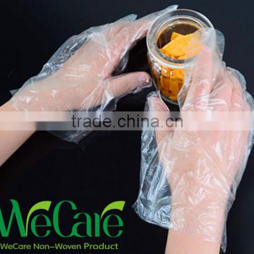 LDPE HDPE Disposable PE Gloves for Food Grade Using