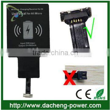 Wireless charger receiver for all Samsung phone and smartphone with Micro interface