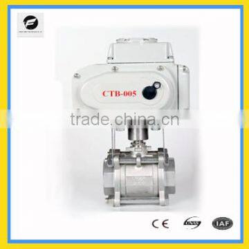 CTB-005 2 way, motorized ball valve, stianless steel, 3/4", 220v, 50HZ, BSP both female thread, 0-10V, 50N.m