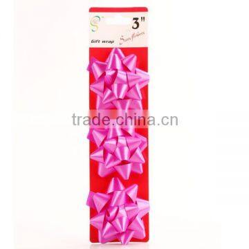 mini christmas gift bows factory distribution of star fabric bow print