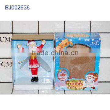 Funny Christmas toys induction flying santa claus