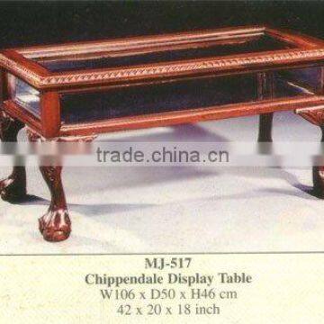 Chippendale Display Table Mahogany Indoor Furniture.