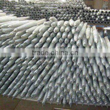 Hot Dipped Galvanized Solar Power System Ground Screw