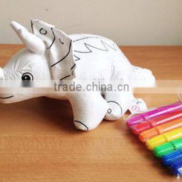 DIY Drawing animal dolls for baby educational toy/coloring diy toys