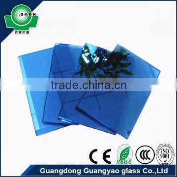 laminated tempered glass curved laminated glass price with certificates CCC CE SGCC ISO9001 blue reflective glass curtain wall