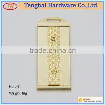 custom square decorative Sheet Metal for handbags/box/backpack
