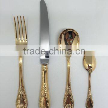 Gold plated cutlery / gold plated flatware