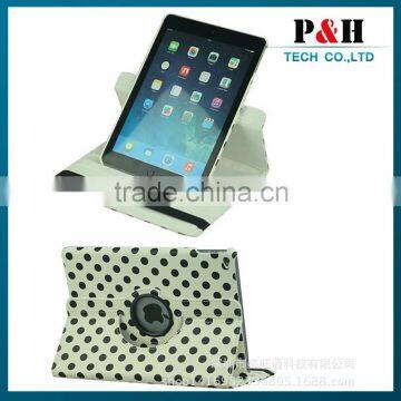 360 Degree Rotatable PU Leather Smart Case for Ipad Air 2/for Ipad 6 Stand Cover ,PU Leather Tablet Case