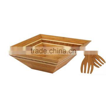 Large bamboo bowl, bamboo salad bowl, bamboo fruit bowl
