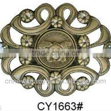 Nickle Free Fashion Pin Buckle With Filigree Details and Gems photo-4