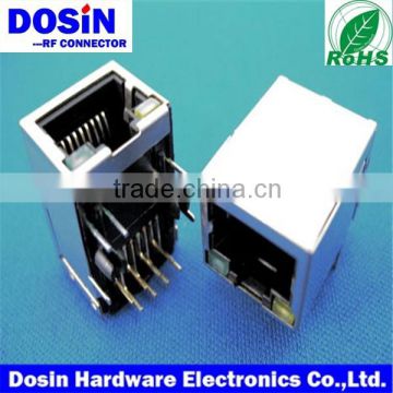 network RJ45 Connectors, straight RJ45 jack pcb mount Connector, Modular Jack