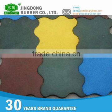 Customized Size Rubber Made 34x34 floor tile