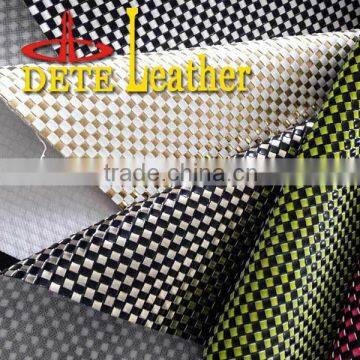 3D weaving colourful shoes leather materials to make sandals