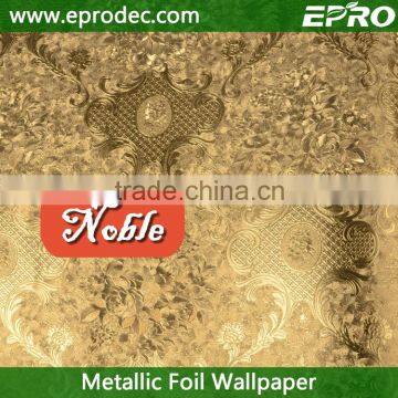 free design Gold supplier metallic foil wallpaper from China