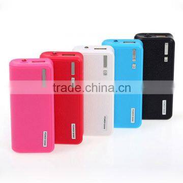 NEW Fashionable and Colourful Mobile Phone Charger Portable Power Bank 5200mah