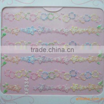 XF-534 3D Nail seals & 3D Nail sticker