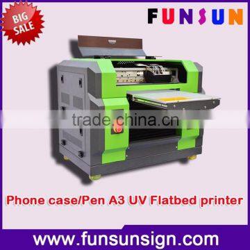 DIY phone case A3/A4 size UV printer for id card printing