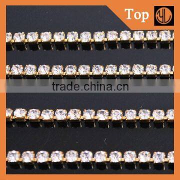 Crystal Close Rhinestone Chain Copper Cup Chain for Clothing Embellishment photo-3