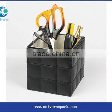 Leather Pen Box Storage Boxes Black Customized Wholesale Goods