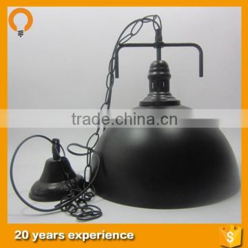 High Quality Vintage Lighting Fixture ,black colour shade parts ,black fabric cable