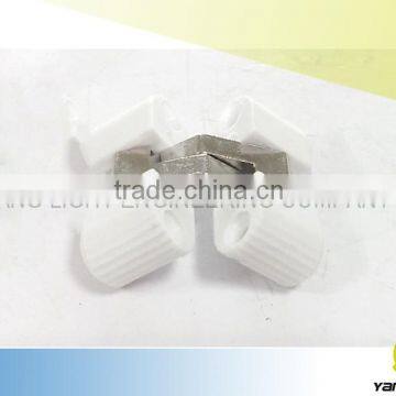 Taiwan Manufacturer Excellence Made Plastic Injection With Metal Parts White Color Invisible Hinge photo-3