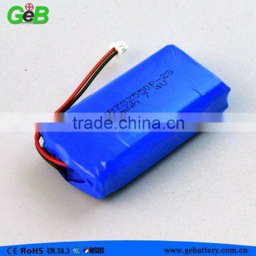 GEB 7.4V 900mAh rechargeable polymer li-ion battery pack by 782550 2S1P                        
                                                                                Supplier's Choice